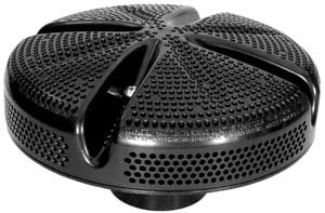 WaterWay Ultra Suction 6 in. Wall Drain w/2 in. Insider Fitting, Black (640-8211)