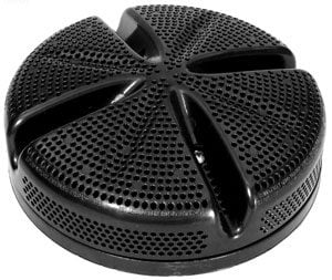 WaterWay Ultra Suction 6 in. Wall Drain w/1.5 in. Thr. Wall Fitting, Black (640-8241)