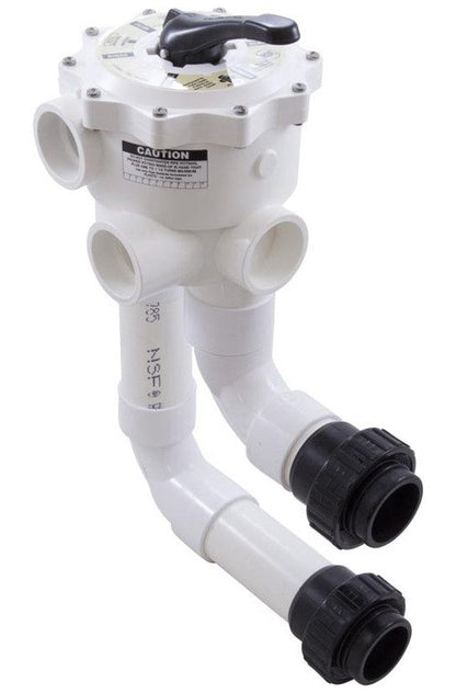 WaterWay Side-Mount Backwash Valve W/Unions, 2" Socket, for DE (WVD002)
