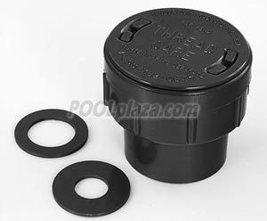 Polaris® Caretaker Return Inlet, Threaded, 1.5 in. Black (3-3-112)