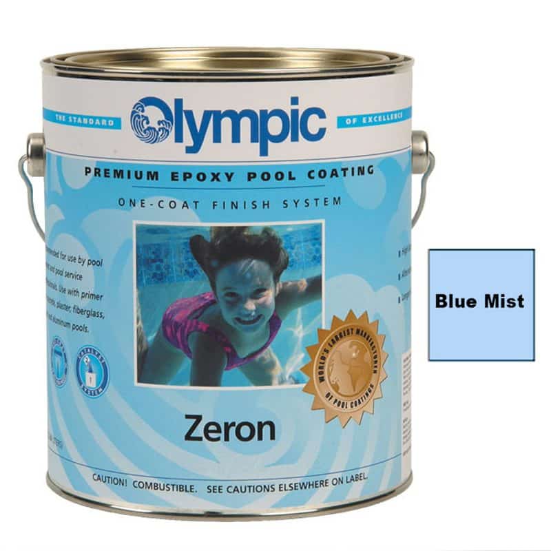 Kelley Olympic Zeron Epoxy Pool Paint, 1 Gallon, Blue Mist (ZE395)