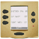 Jandy® AquaLink® RS One Touch Faceplate Kit, Brass Polished with Black Buttons (7987) - Obsolete