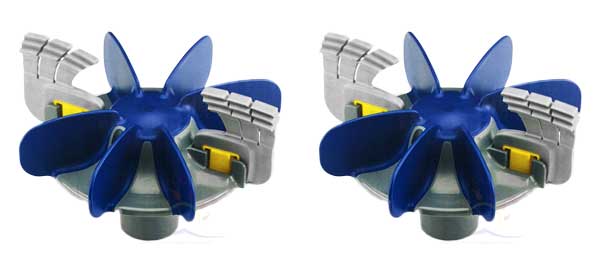 Zodiac MX8 Cyclonic Scrubbing Turbine Assembly w/Brushes, Pack of 2 (R0714300)