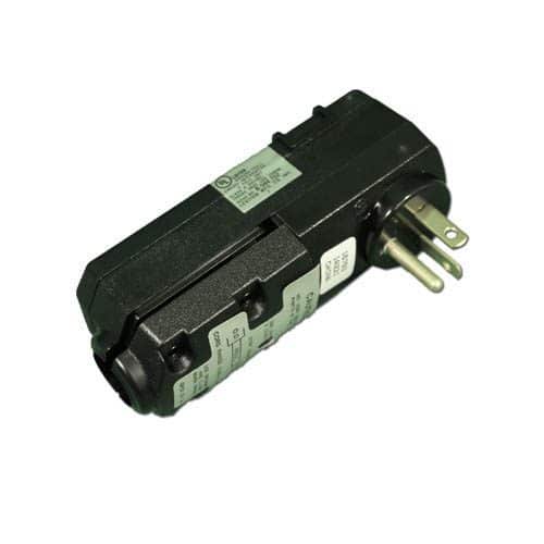 Leviton GFCI, Cord End Type, 90, 115V, 20 Amp, Black, No Cord (16793)