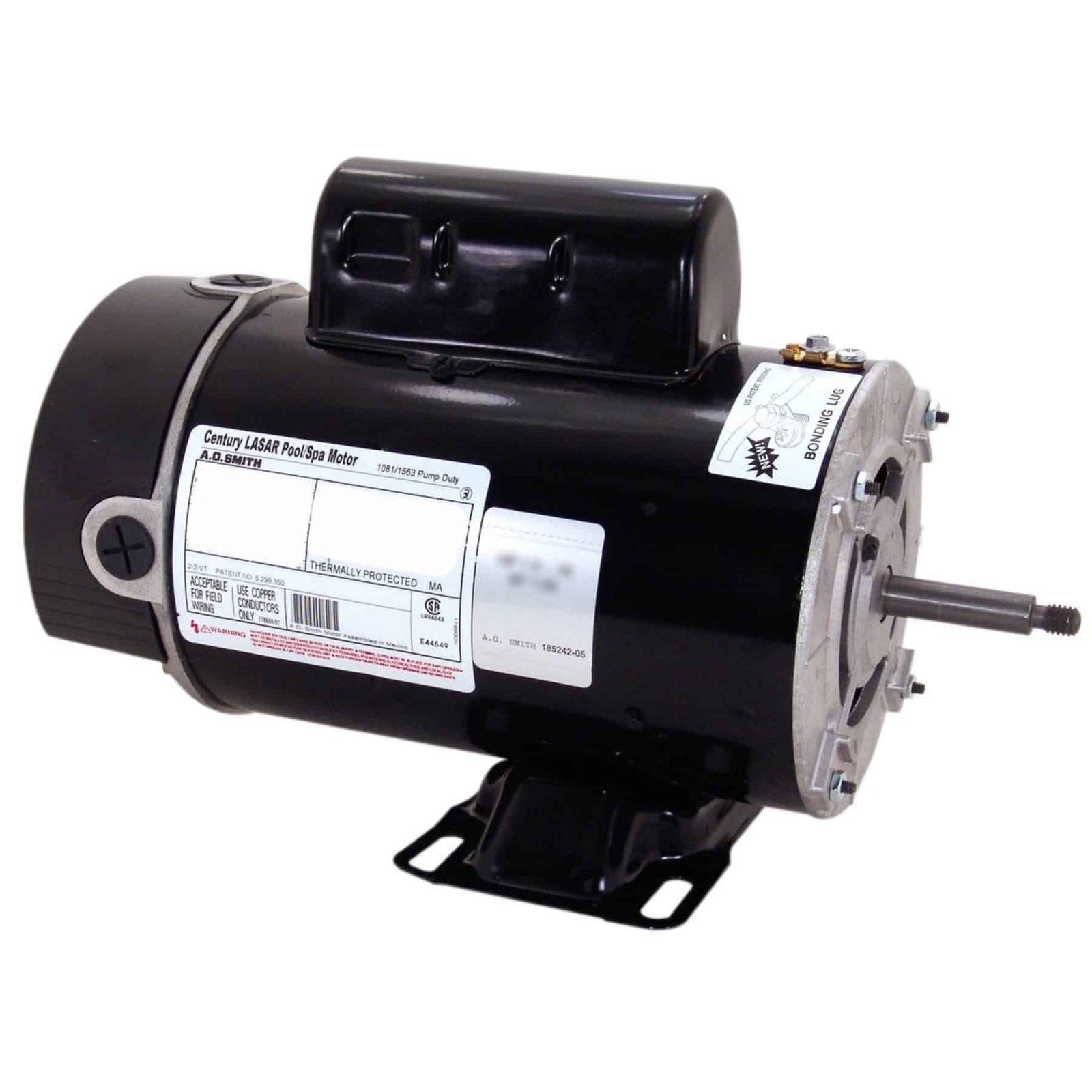 Replacement Motor, 1.0 HP, C-Frame, Threaded Shaft Two Speed, Single Phase, 1.0 SF, (BN37V1)