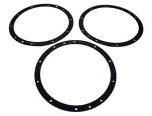 Pentair Large Stainless Steel Light Niche, Gasket Set, Standard, 10 hole w/o double wall gasket (792