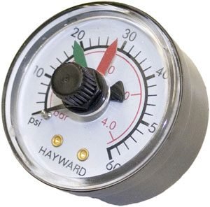01 - Hayward SwimClear Filter Back Mount Pressure Gauge (ECX2712)