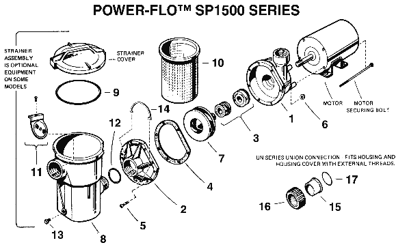 Power-Flo SP1500 Pump Parts