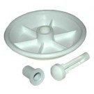 10 - Jandy® Ray-vac__nose wheel kit, gunite, white (R0379000)
