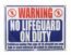 Pentair/Rainbow Sign - Warning no Lifeguard (R230500)