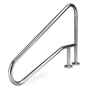 S.R. Smith Dip-to-Pool Handrail w/Brace, .049 in., Stainless Steel (DMS-102A)