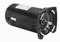 A.O. Smith Square Flange Motor, Two Speed, Full Rated, 1 x 1/6 HP, 1.65 SF, 230v (SQS1102R)